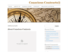 Tablet Screenshot of consciouscontracts.com